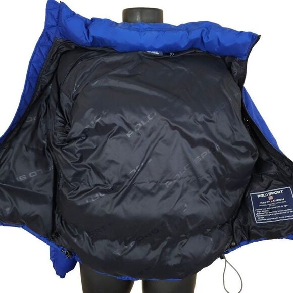 Polo Sport Ralph Lauren Down Puffy Jacket Vintage 90s Puffer Mens Size Medium - Picture 5 of 8